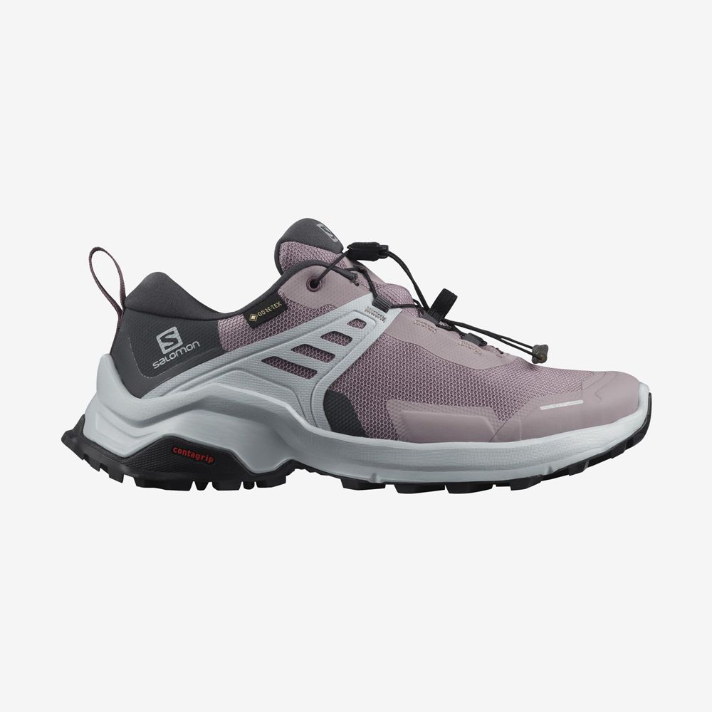 Salomon Singapore Womens Hiking Shoes - X RAISE GORE-TEX Purple | 71086-XMSU